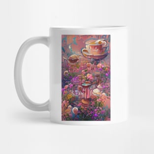 Psychedelic pink floral coffee | psychedelic floral coffee Mug